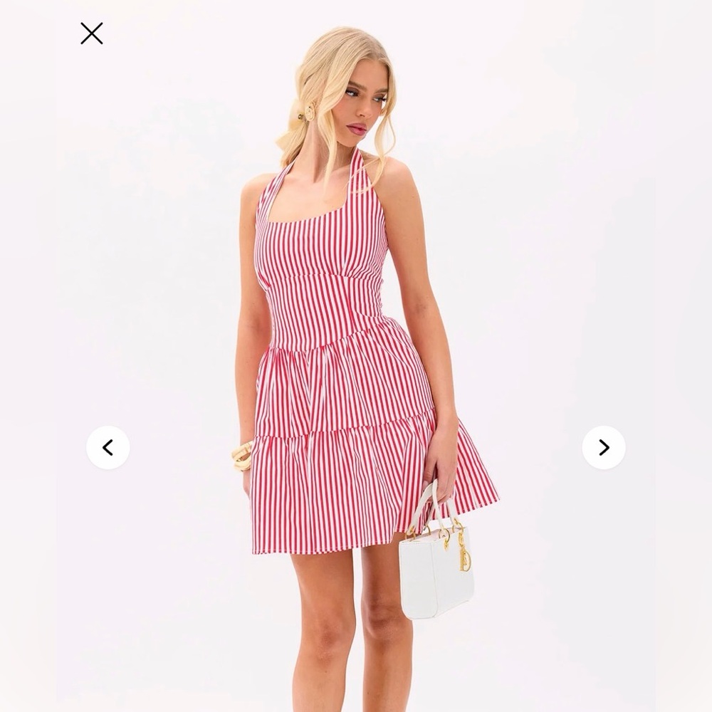 Striped mini dress